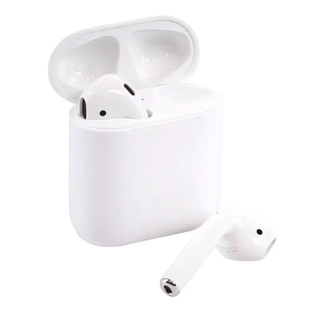 Apple AirPods 2 with Wireless Charging Case & MFI Cable - White
